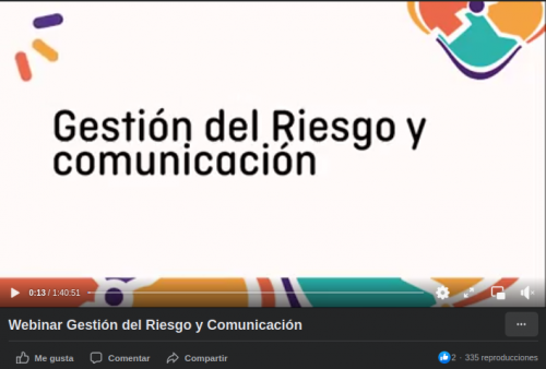 Gestión del Riesgo y Comunicación - Octubre 2020