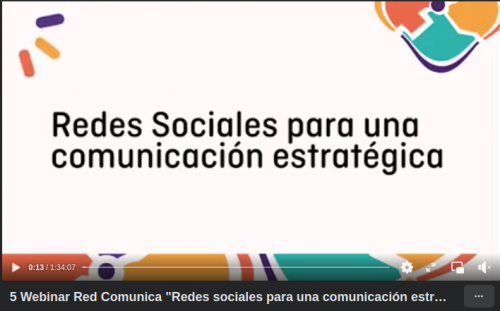 Redes sociales para una comunicación estratégica - Diciembre 2020