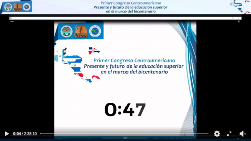 Primer Congreso Centroamericano CUNZAC - CSUCA "Presente y Futuro de la Educación Superior en el marco del Bicentenario" primera jornada - Septiembre 2021