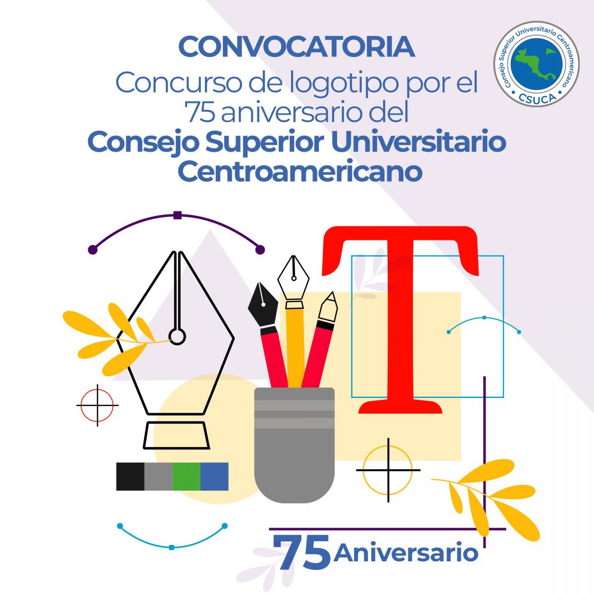 Convocatoria para concurso de logotipo por el 75 aniversario del Consejo Superior Universitario Centroamericano