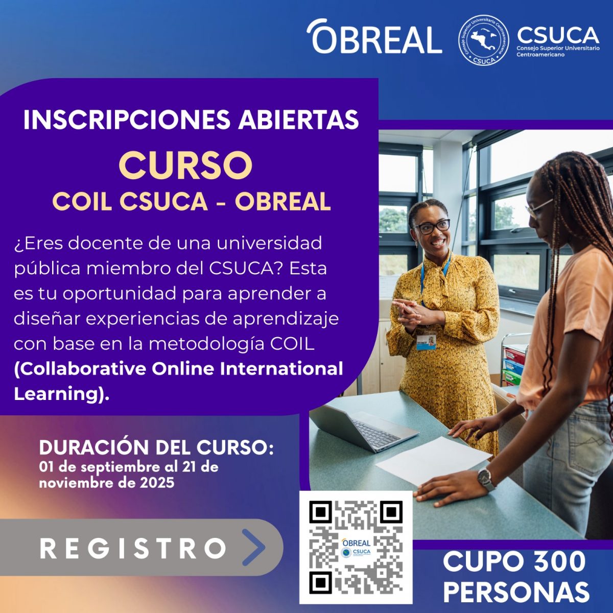 CSUCA y Obreal habilitan curso para docentes de las universidades en la región Centroamericana y el Caribe